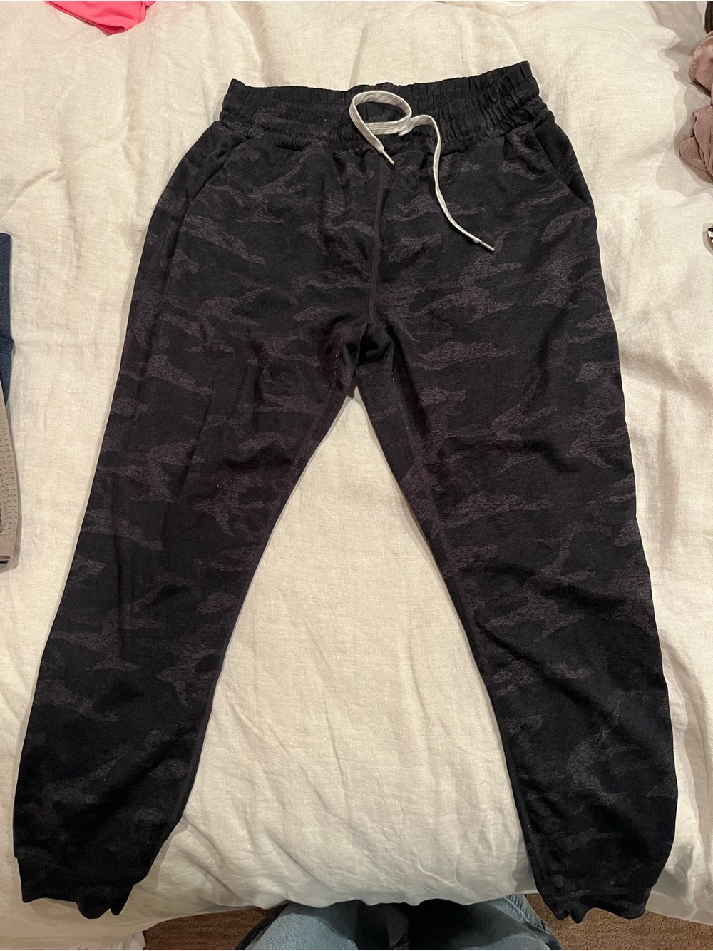 Women’s Black Camo Vuori Jogger Pants - Comfortable Drawstring Waist